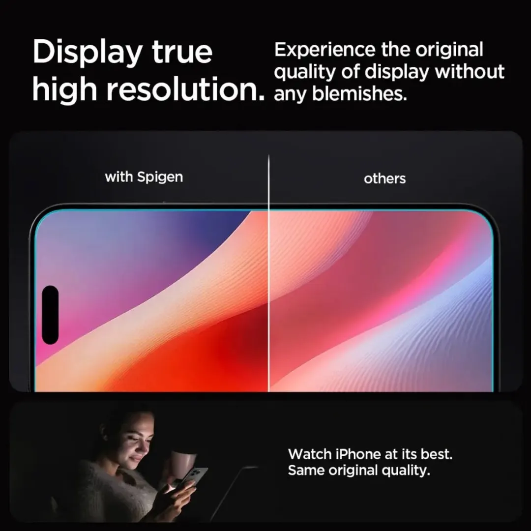 Spigen Glas.tR EZ Fit iPhone 16 Pro Max - 9H - Heldere beschermer