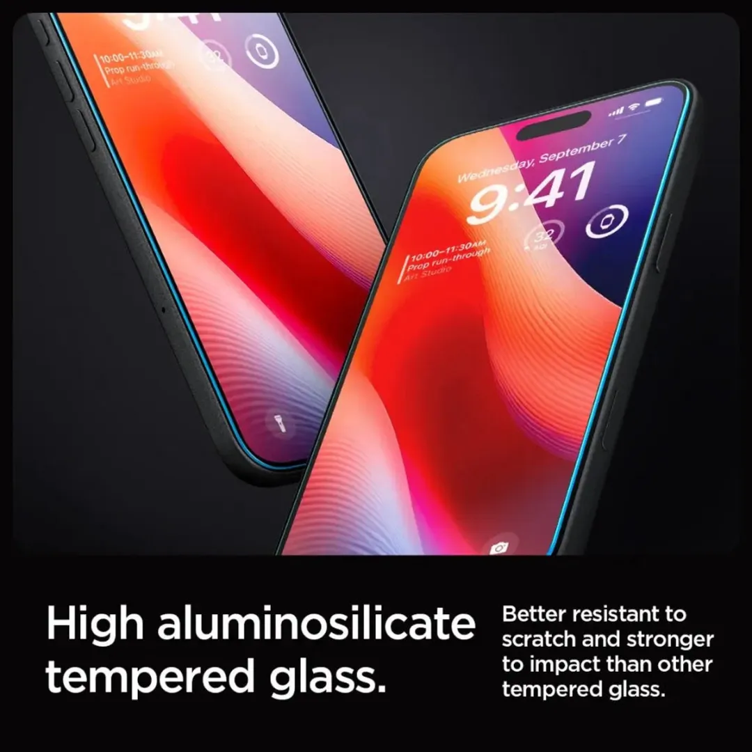 Spigen Glas.tR EZ Fit iPhone 16 Pro Max - 9H - Heldere beschermer