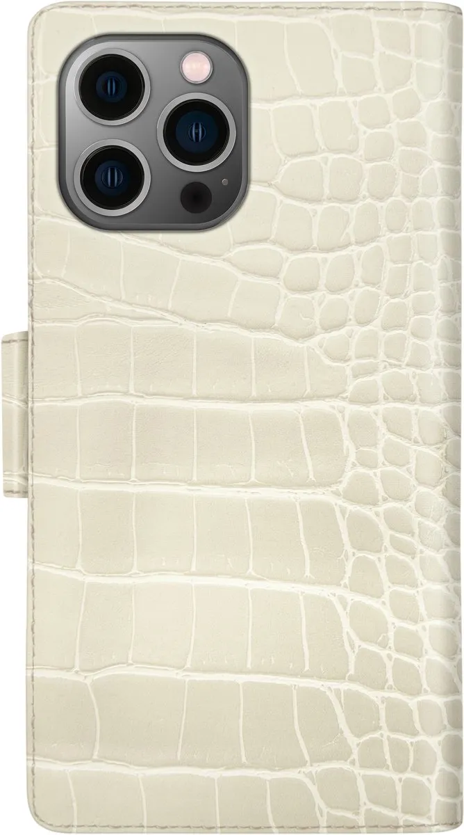 iDeal of Sweden Phone Wallet iPhone 13 Pro Max Beige Croco - IDPWSS22-I2167-398 - afbeelding 2 van 6