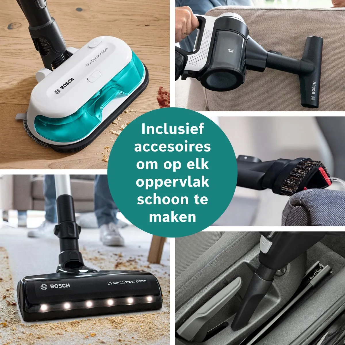 Bosch Unlimited 7 BCS71HYG1 Steelstofzuiger - Wit - Draadloos - afbeelding 6 van 6