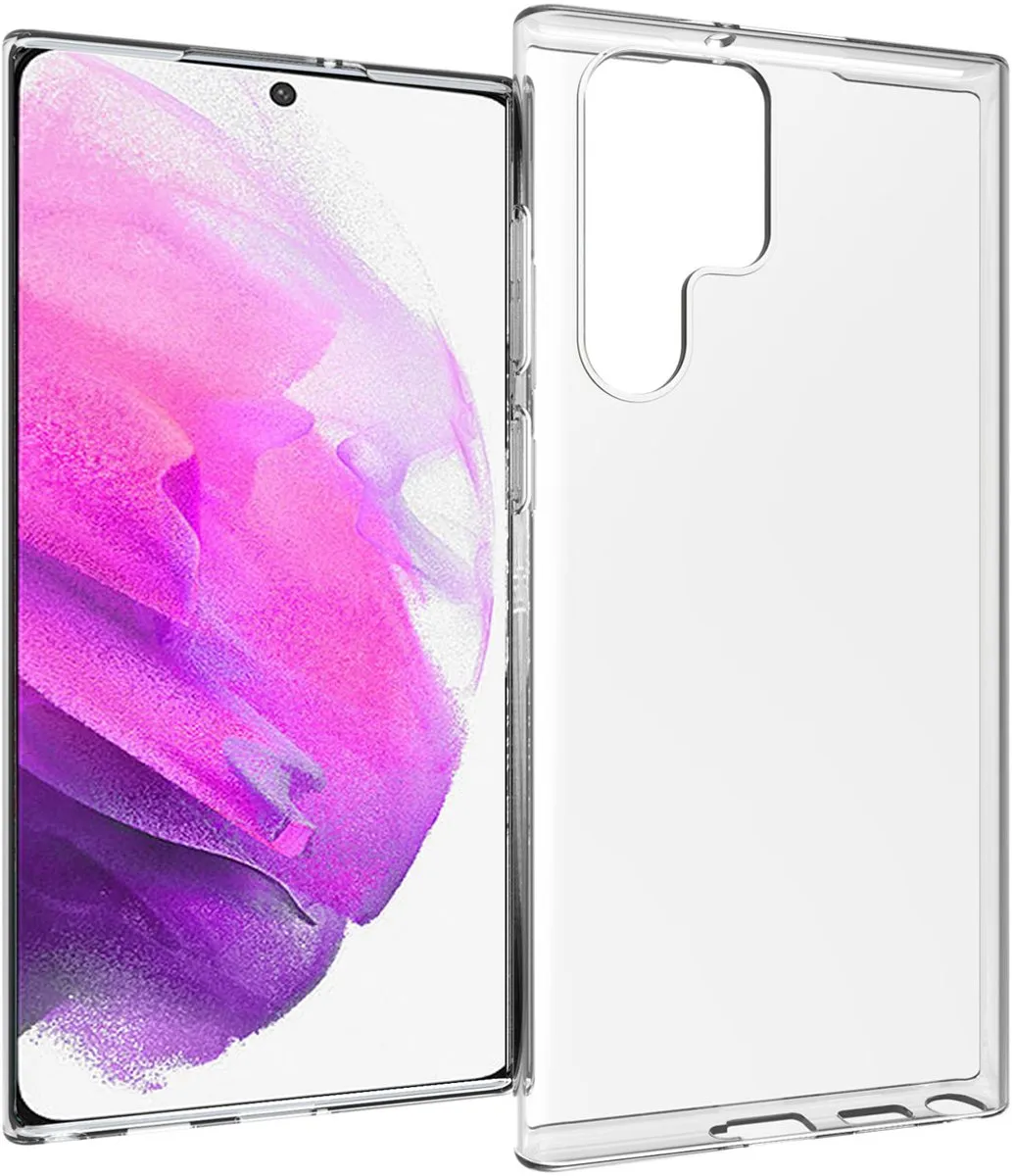 Accezz Hoesje Samsung Galaxy S22 Ultra Transparant