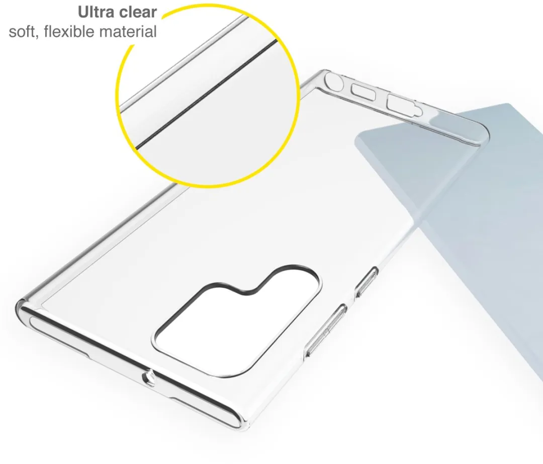 Accezz Hoesje Samsung Galaxy S22 Ultra Transparant