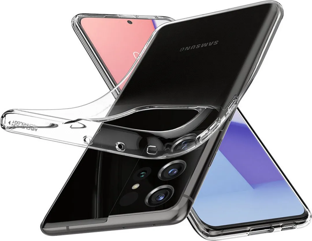 Spigen Crystal Flex 5087109 Hoesje - Samsung Galaxy S21 Ultra - Transparant - afbeelding 6 van 6