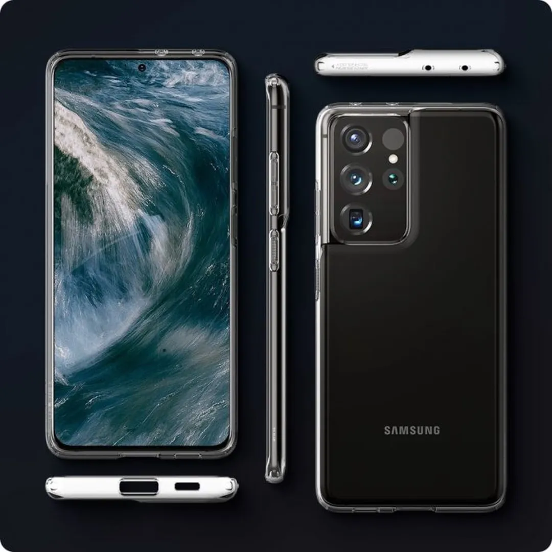 Spigen Crystal Flex 5087109 Hoesje - Samsung Galaxy S21 Ultra - Transparant