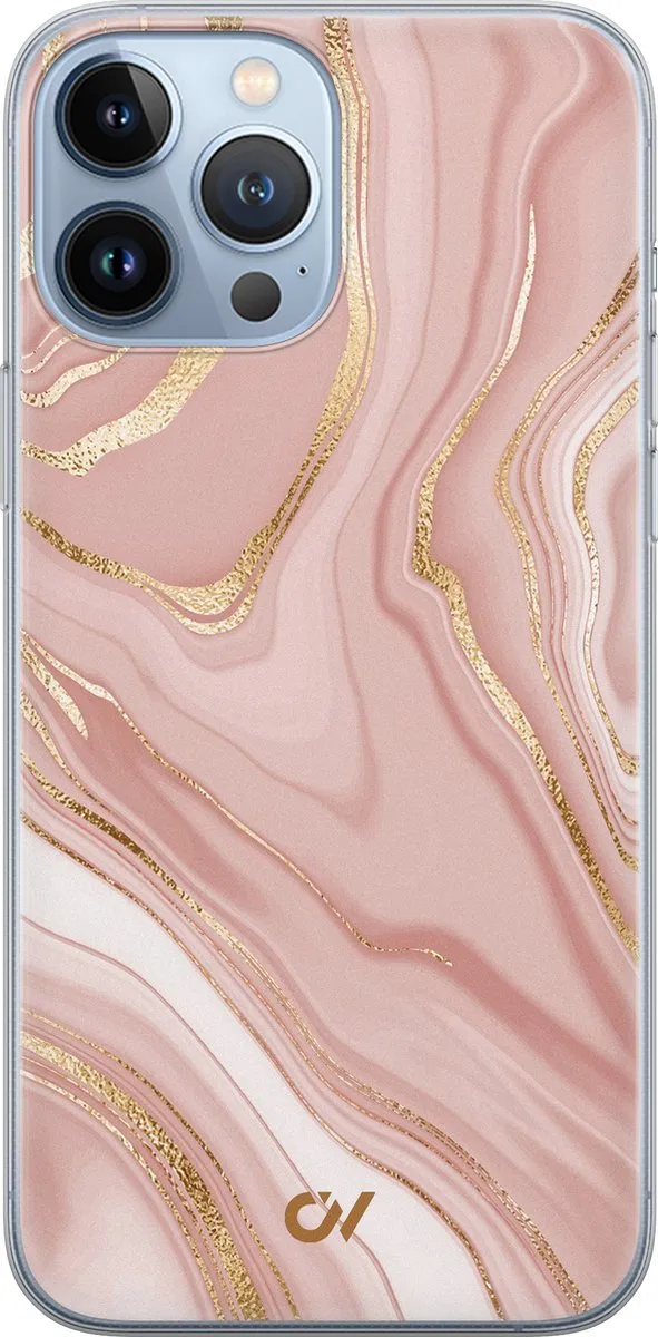 Casevibes Hoesje iPhone 13 Pro Max Rose Marble