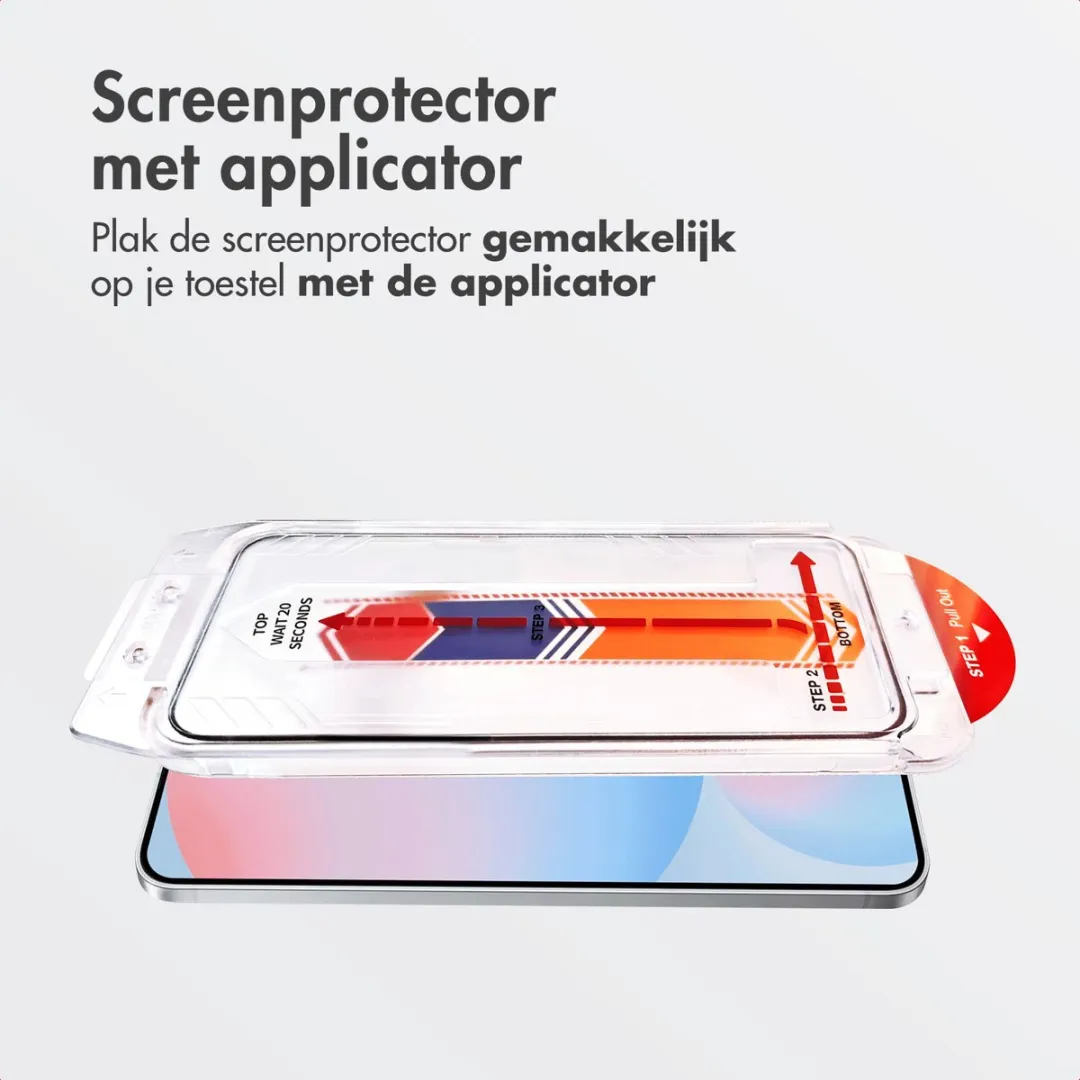 Accezz Screenprotector Samsung Galaxy S24 FE - Glas met anti-dust applicator