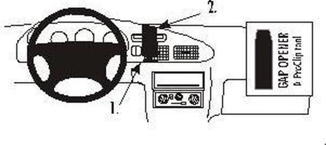Brodit ProClip Center Mount Ford Ranger 2001-2006