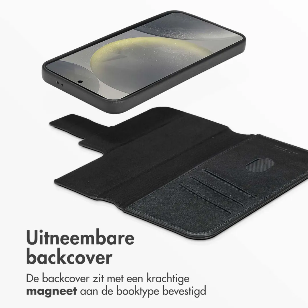Accezz Hoesje Samsung Galaxy S24 Leather Bookcase 2-in-1 - Zwart