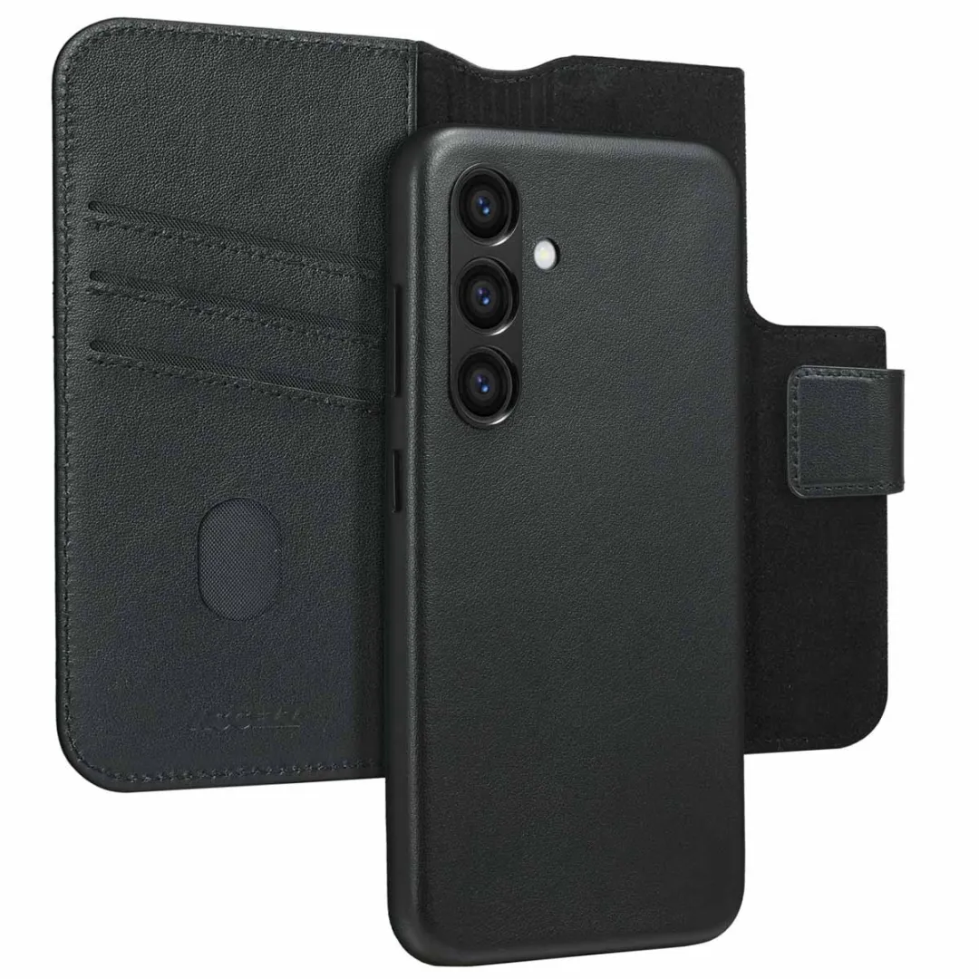 Accezz Hoesje Samsung Galaxy S24 Leather Bookcase 2-in-1 - Zwart