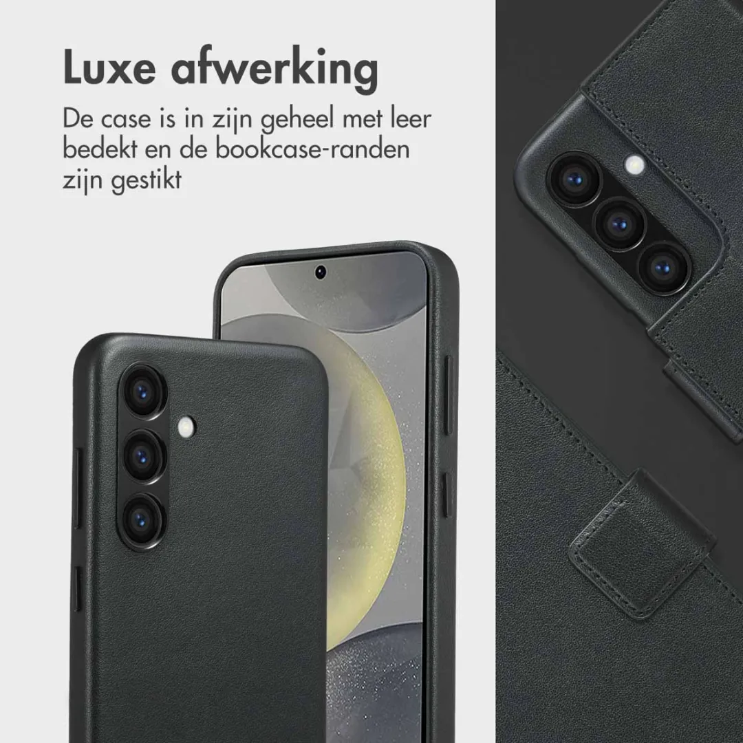 Accezz Hoesje Samsung Galaxy S24 Leather Bookcase 2-in-1 - Zwart