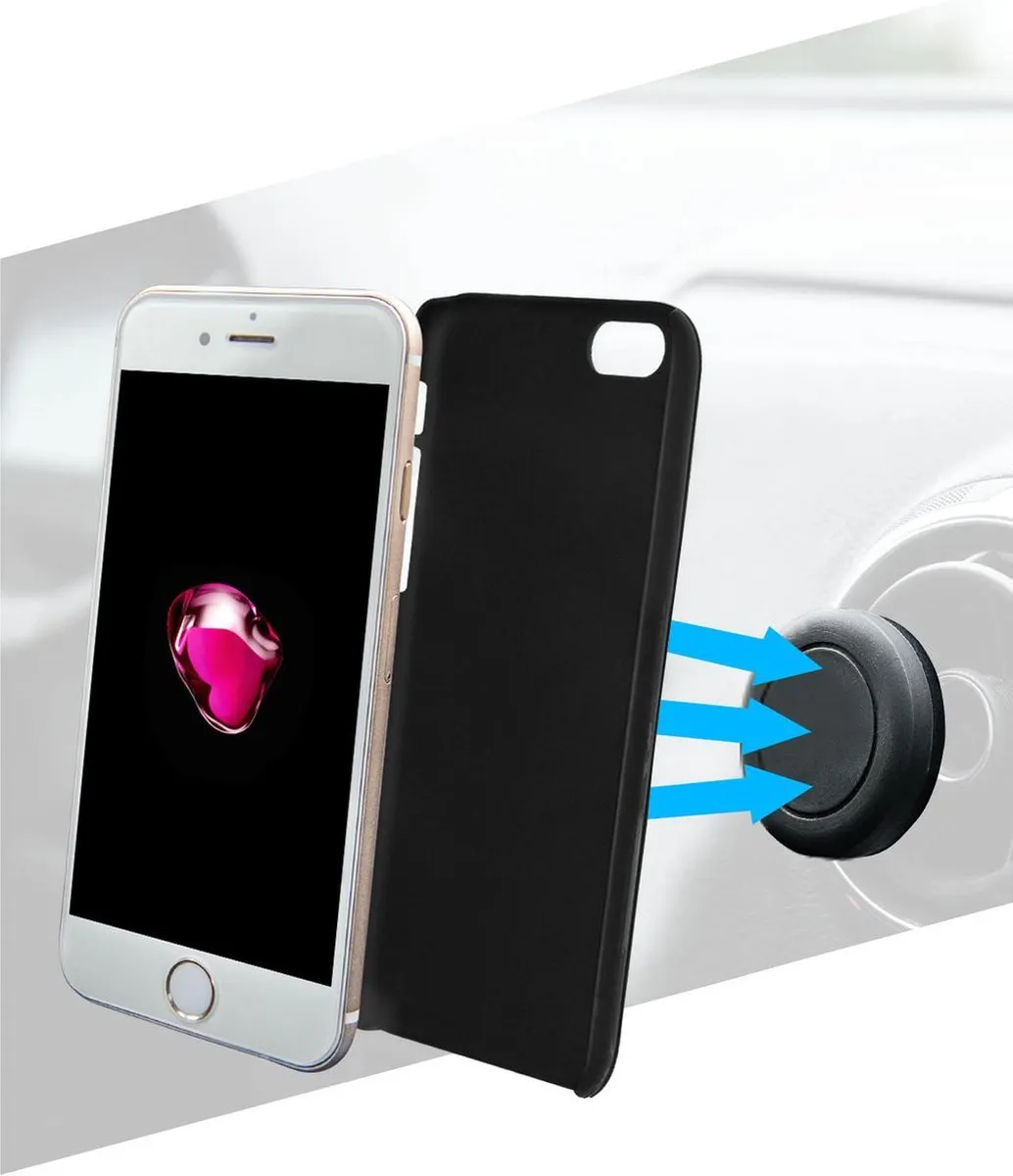 Azuri Magnetische Backcover iPhone 7/8 - AZCOVMAGIPH7-BLK Zwart
