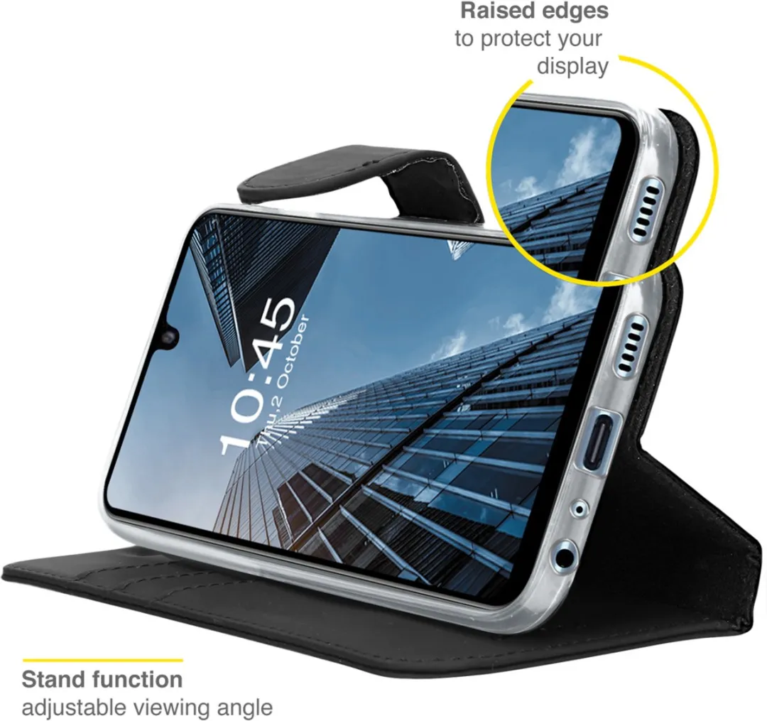 Accezz Hoesje Samsung Galaxy A32 4G - Wallet Softcase - 3 Pasjes - Zwart