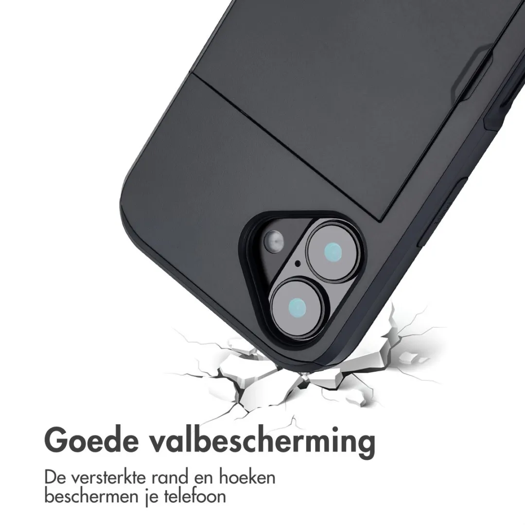 Imoshion iPhone 16 Hoesje met Pasjeshouder - Zwart