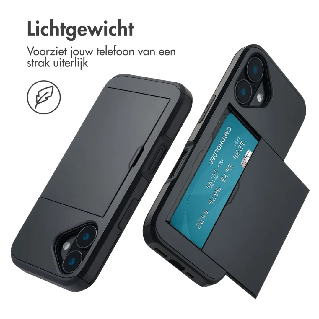 Imoshion iPhone 16 Hoesje met Pasjeshouder - Zwart