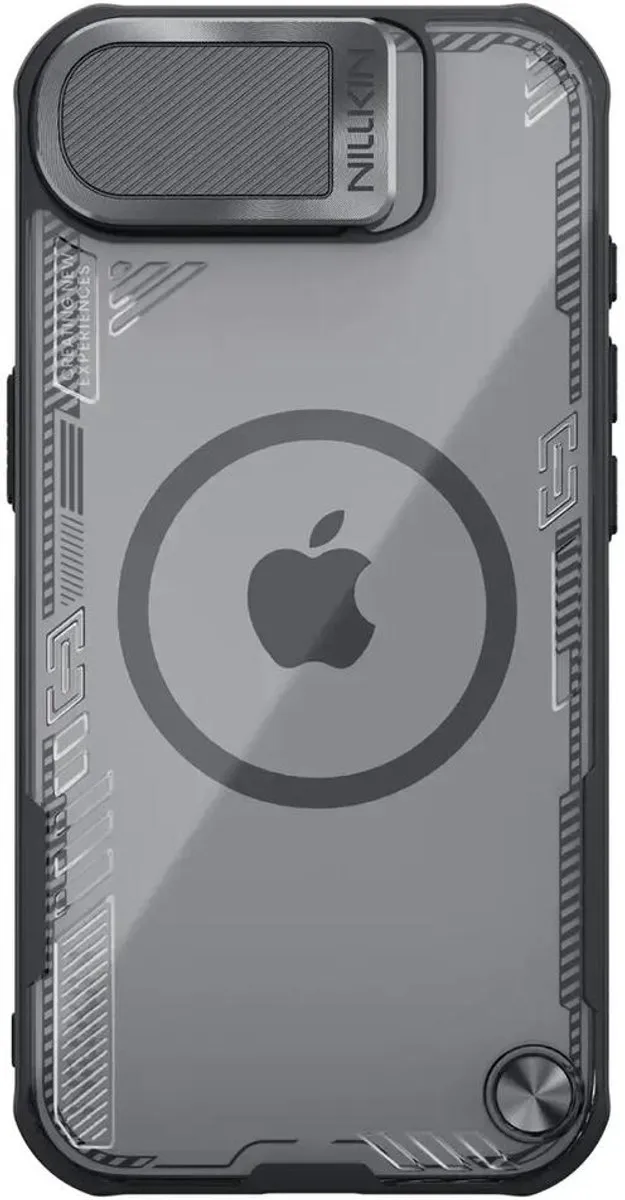 Nillkin Iceblade Prop Magnetische Hoes iPhone 16E Lensbeschermer - Zwart