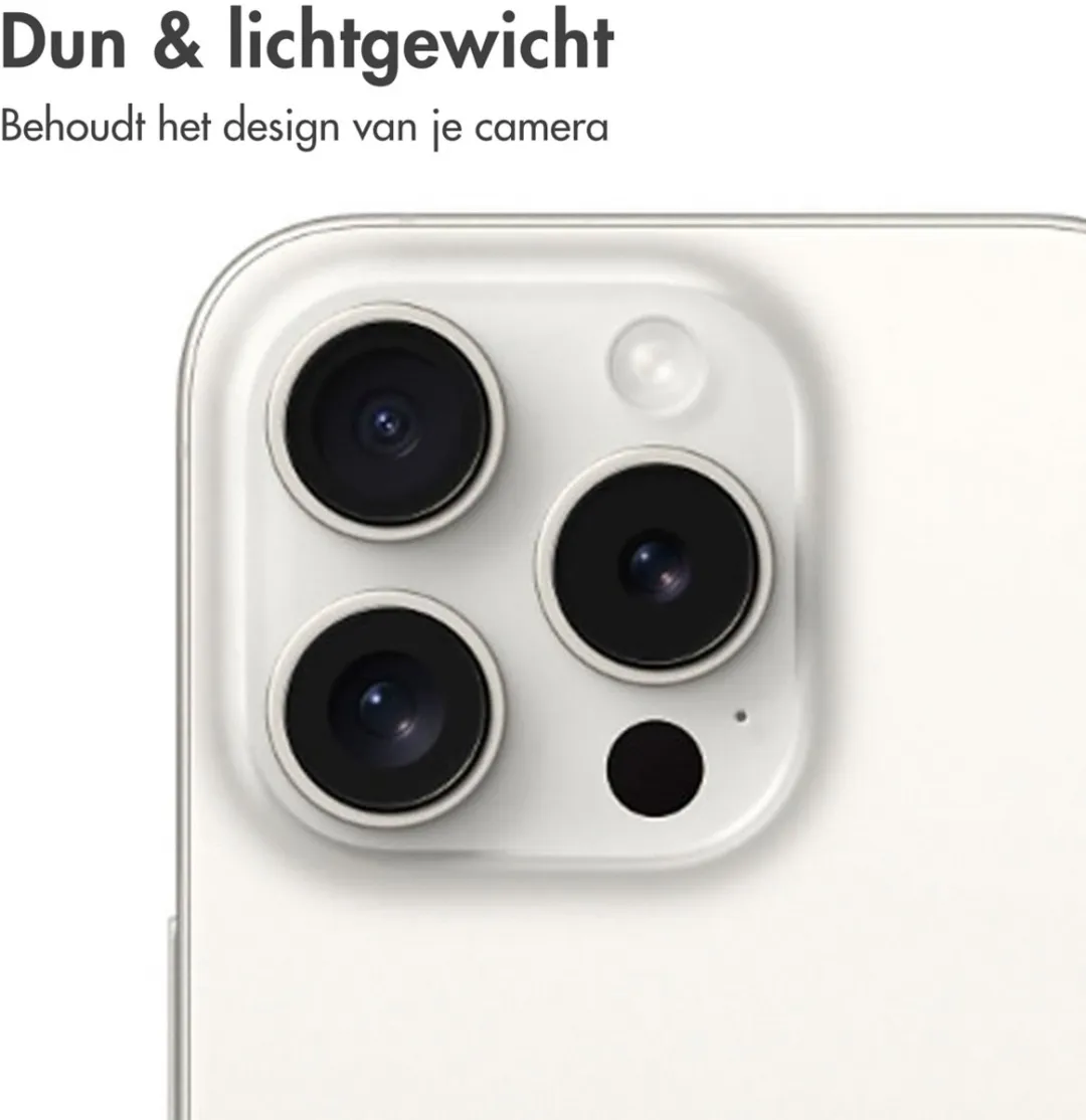 Imoshion Camera Lens Protector SH00085334 - 2 Stuks - Witte Titanium