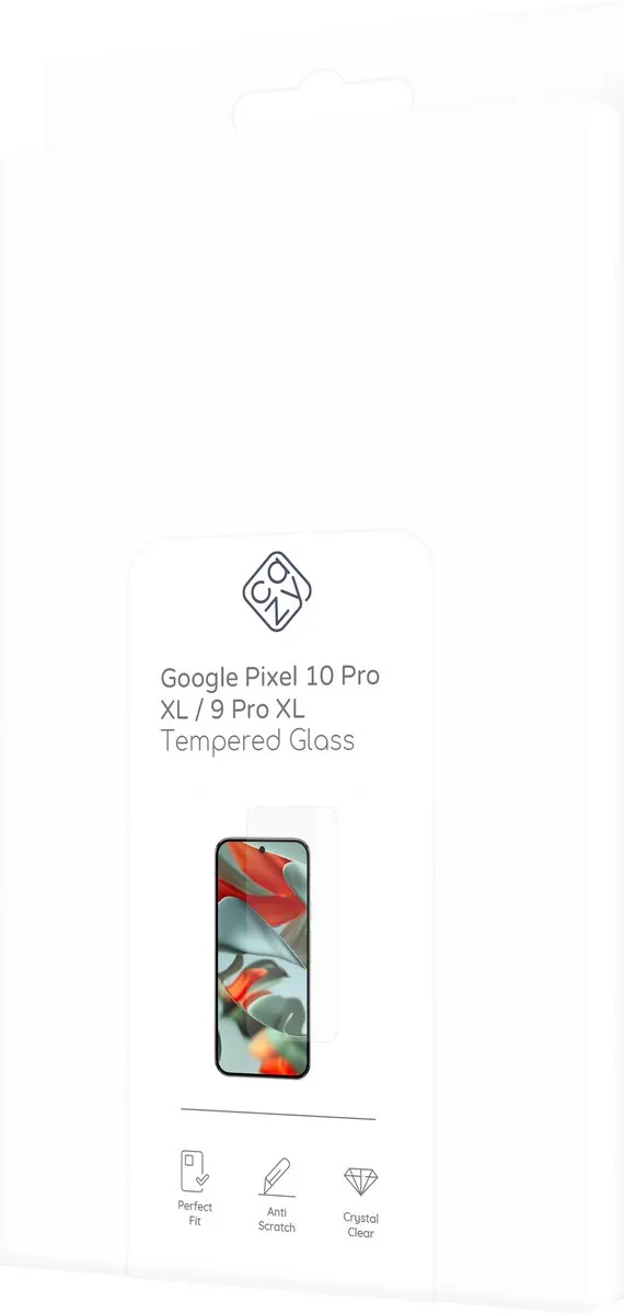 Just in Case Cazy Screenprotector Google Pixel 10/9 Pro XL - Gehard Glas