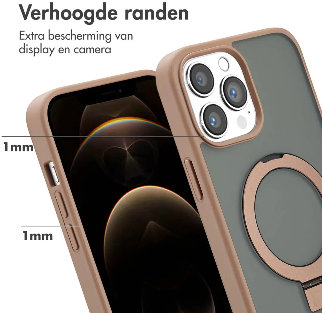Accezz iPhone 13 Pro Max MagSafe Hoesje - Bruin