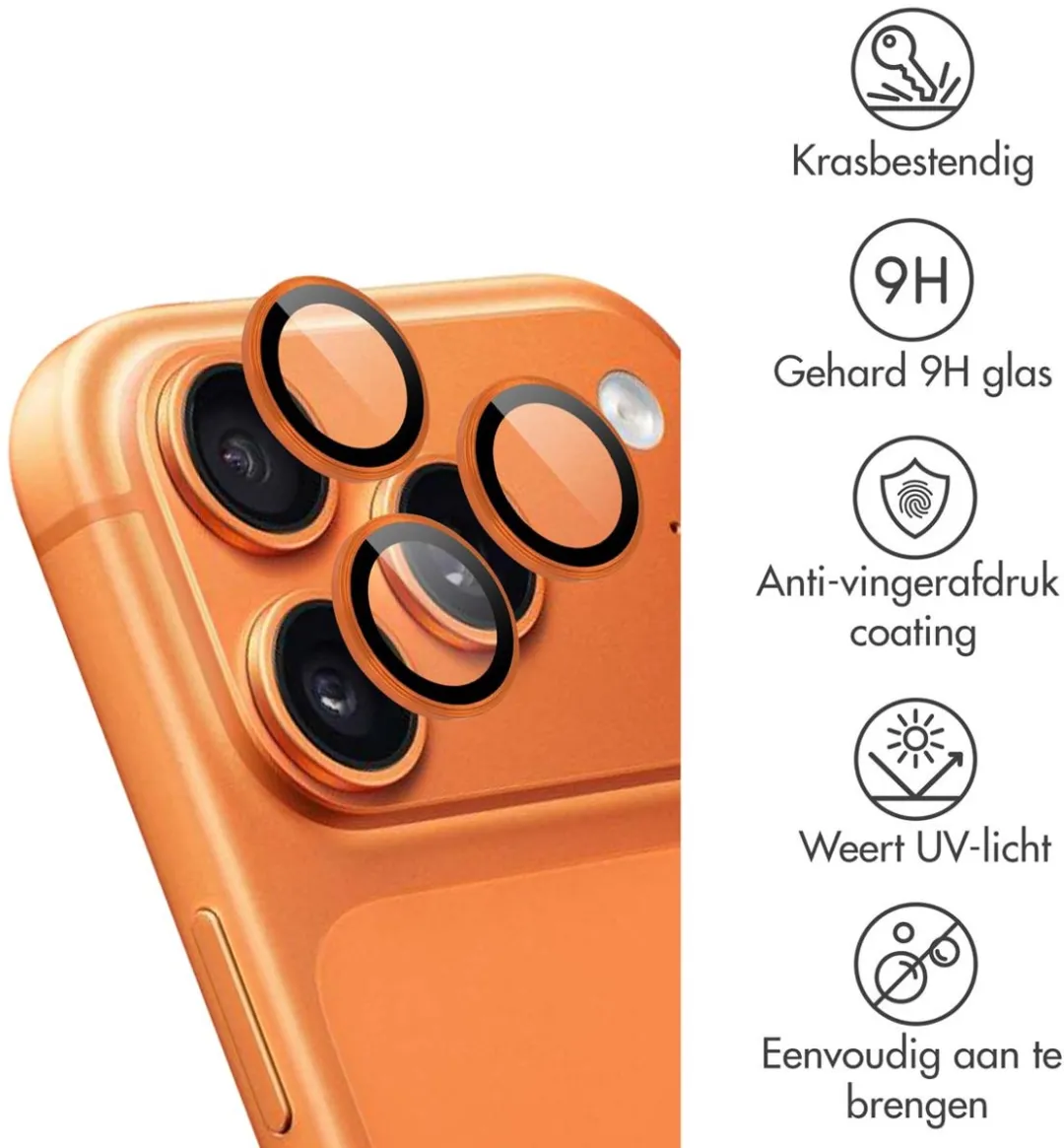 Imoshion Camera Lens Protector iPhone 17 Pro Max - 2 Stuks - Orange