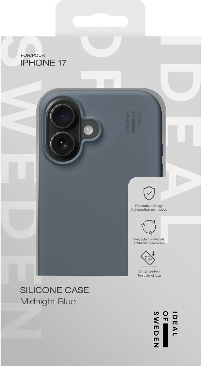 iDeal of Sweden Silicone Hoes iPhone 17 Midnight Blue