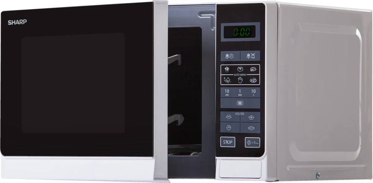 Sharp R242INW Solo-magnetron 800W - Zilver