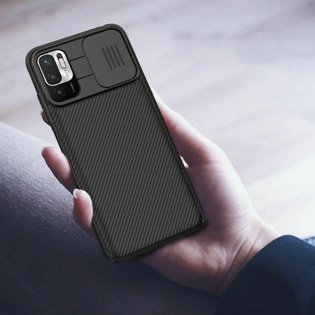 Nillkin CamShield Xiaomi Redmi Note 10 5G/Poco M3 Pro Hoesje - Zwart - afbeelding 2 van 6