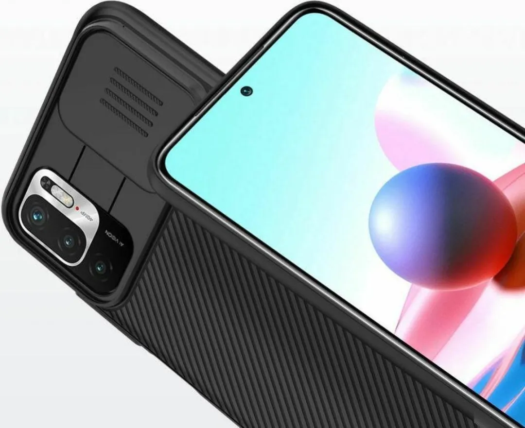 Nillkin CamShield Xiaomi Redmi Note 10 5G/Poco M3 Pro Hoesje - Zwart - afbeelding 4 van 6