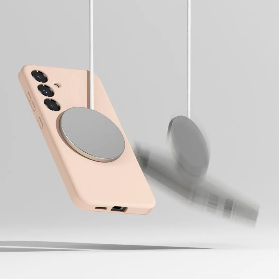 Ringke Siliconen MagSafe Hoesje S25+ - Transparent