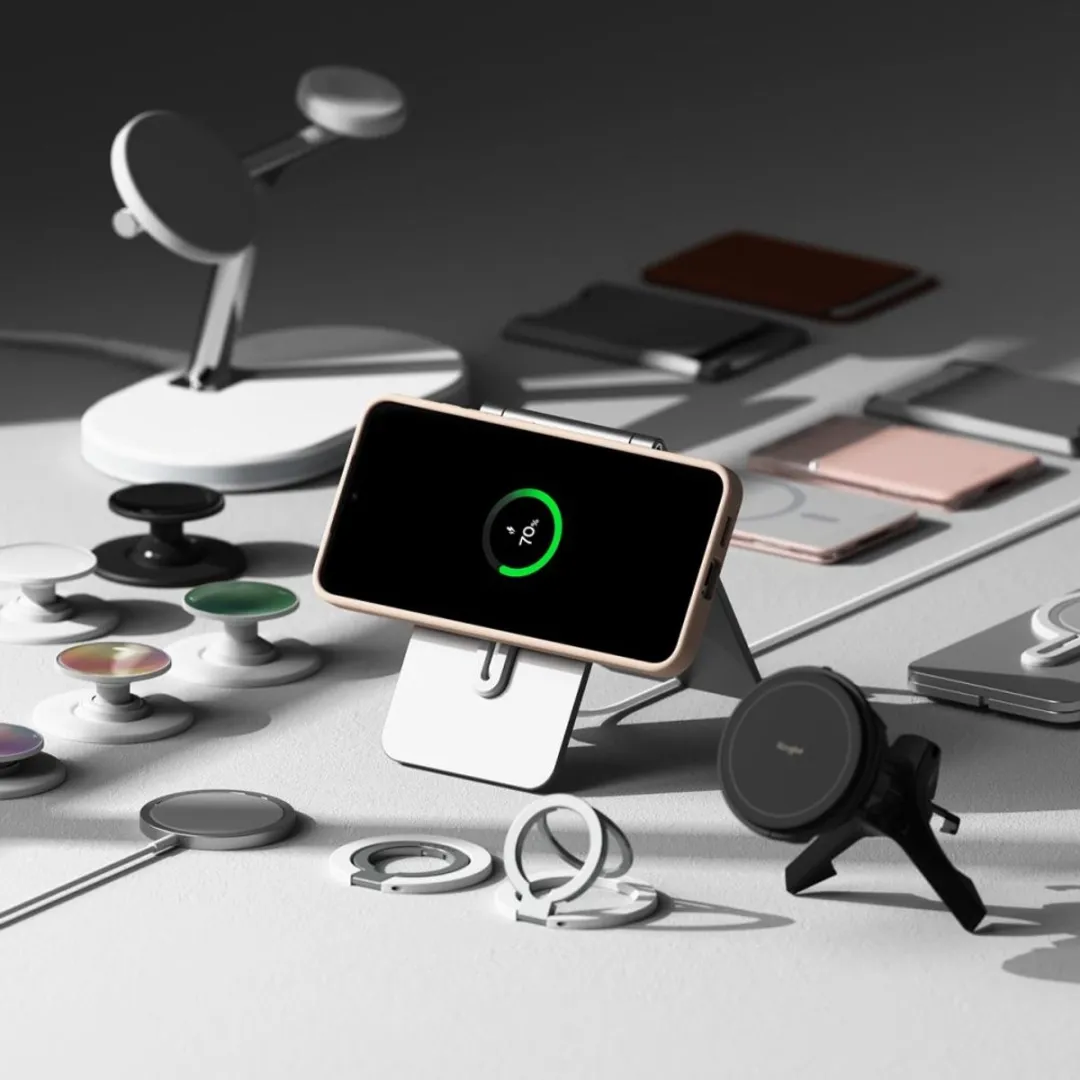 Ringke Siliconen MagSafe Hoesje S25+ - Transparent
