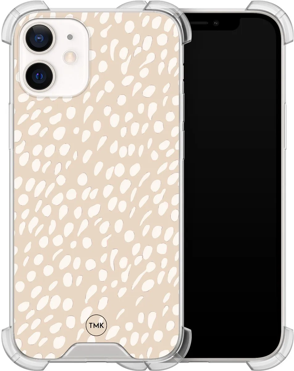 Casevibes iPhone 12 Mini Shockproof Hoesje A/i12m/S/001 - Beige