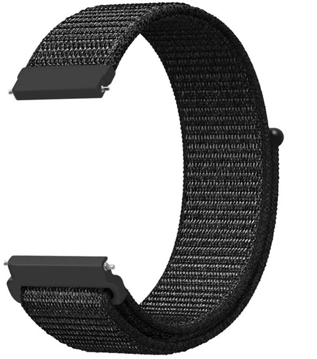 Imoshion Nylon Bandje Zwart - Samsung Galaxy Watch/Gear S3