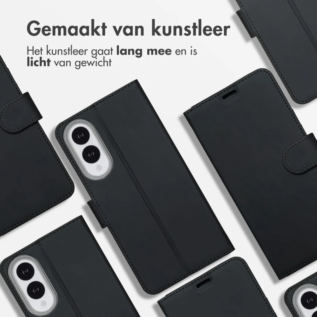 Accezz Hoesje Samsung Galaxy S25 Edge - Wallet 3 Pasjes - Zwart