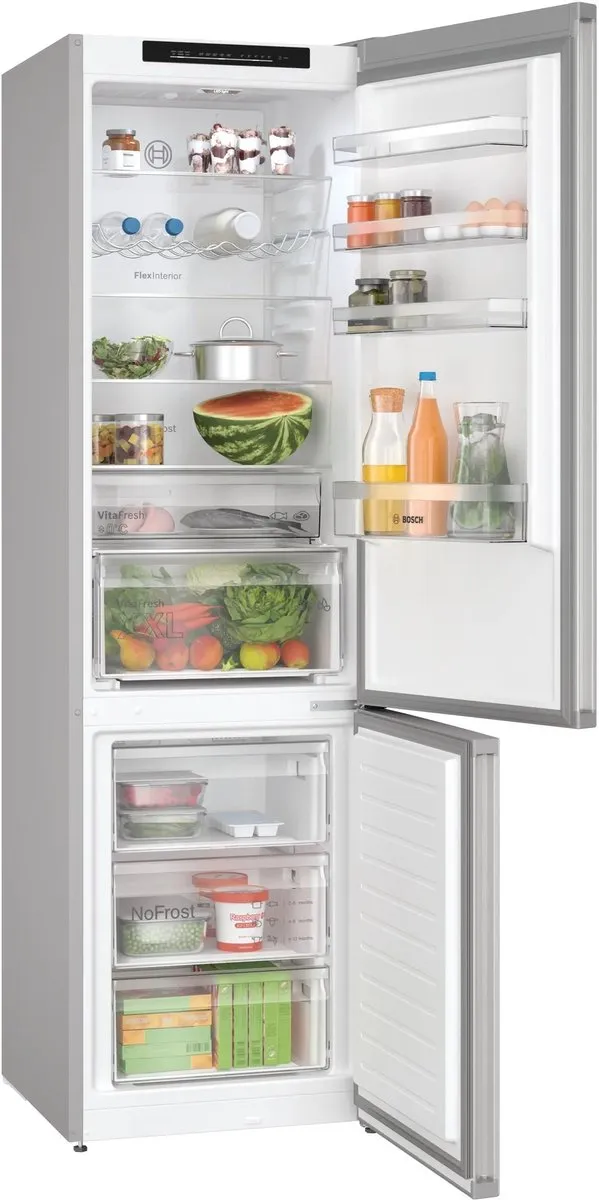 Bosch KGN392LBF Serie 4 Koel-Vriescombinatie - 363L - No Frost - RVS