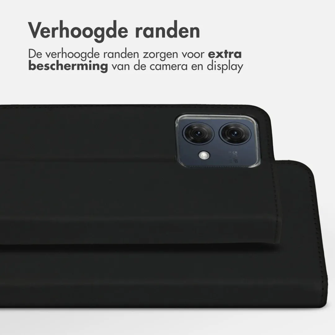 Accezz Hoesje Motorola Moto G84 Wallet Softcase - 3 Pasjes - Zwart
