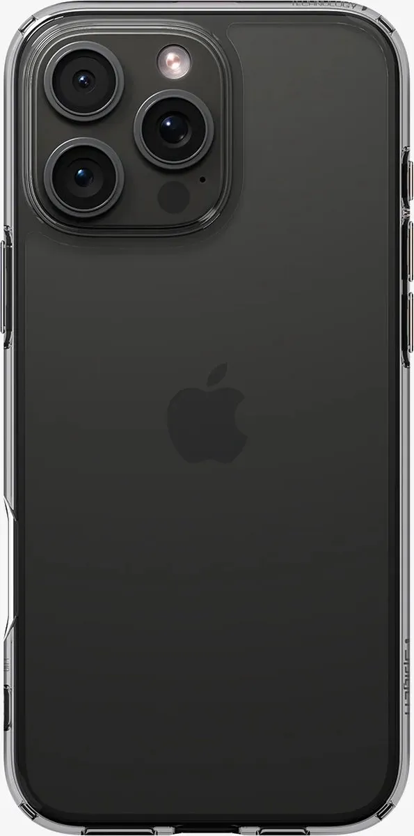 Spigen Ultra Hybrid Hoesje iPhone 16 Pro - Grijs/Transparant