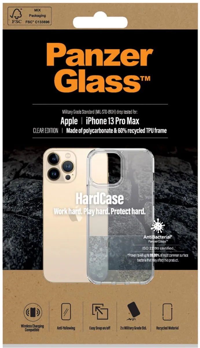 PanzerGlass HardCase PZ-0317 iPhone 13 Pro Max - Transparant