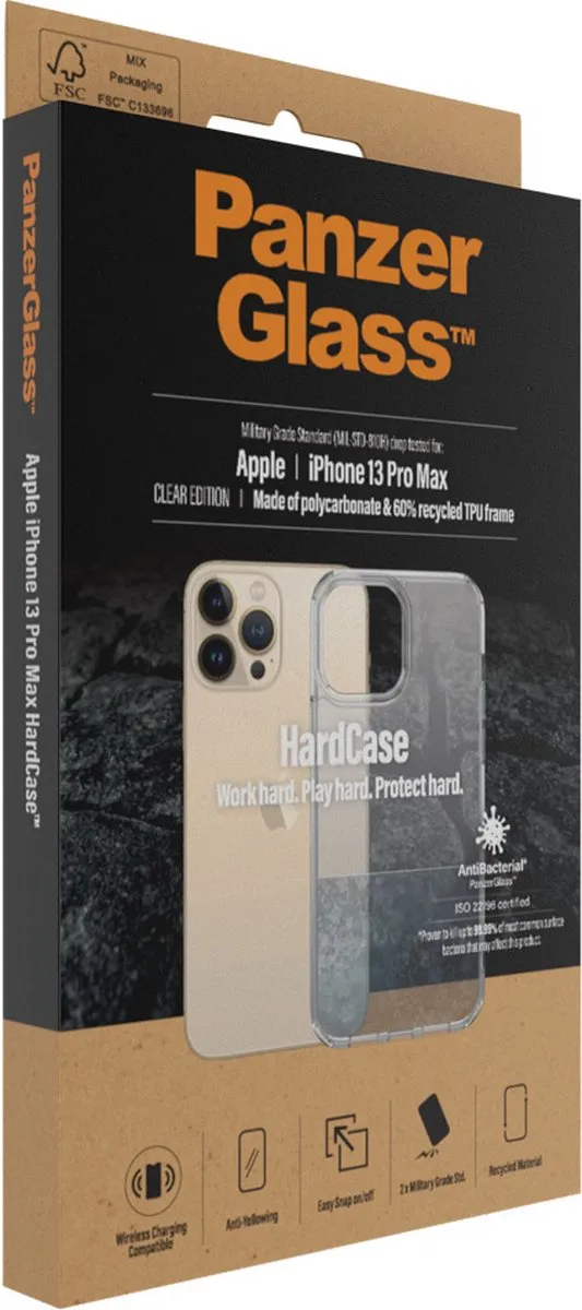 PanzerGlass HardCase PZ-0317 iPhone 13 Pro Max - Transparant - afbeelding 6 van 6
