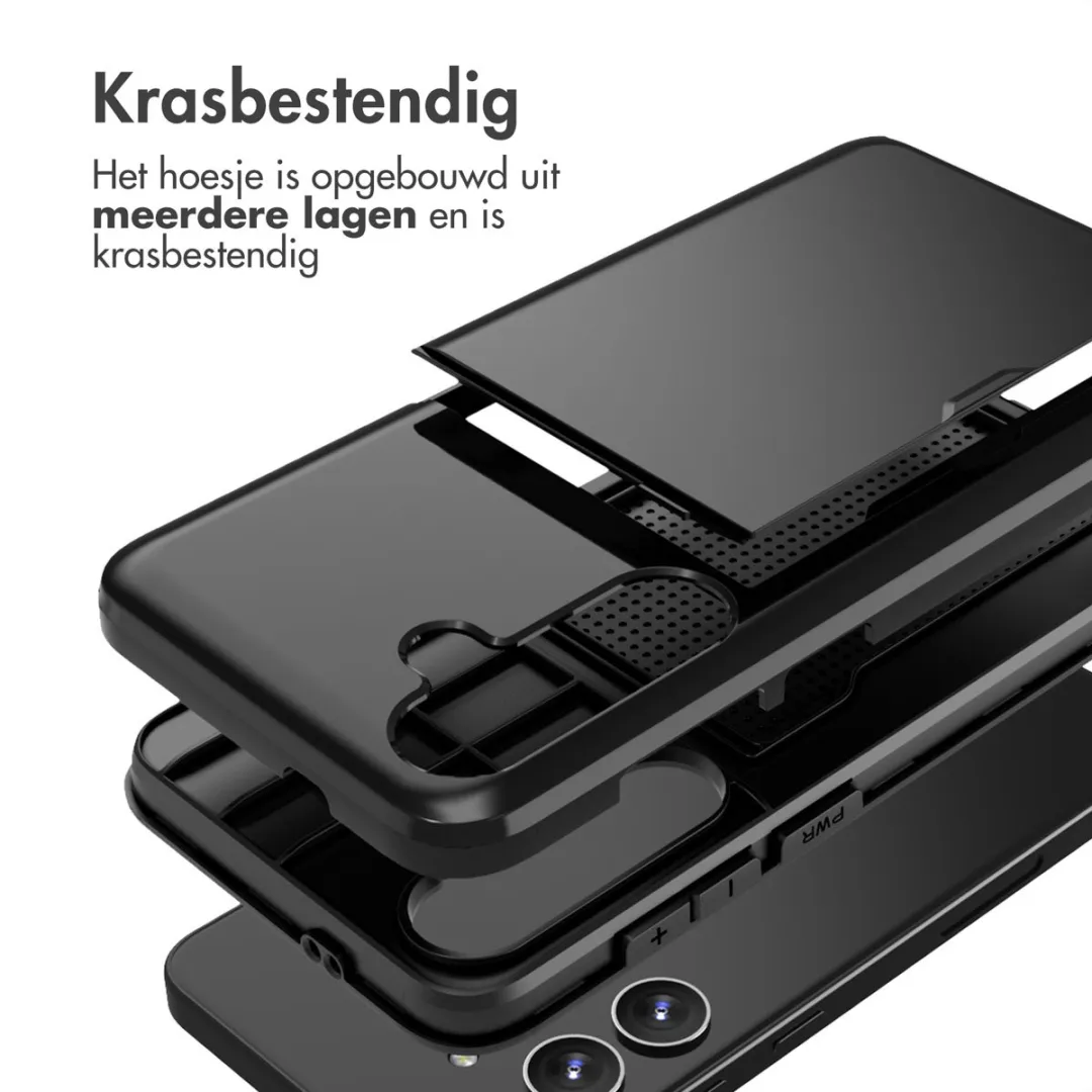 Imoshion Hoesje Samsung Galaxy S24 Plus - 2 Pasjes Zwart