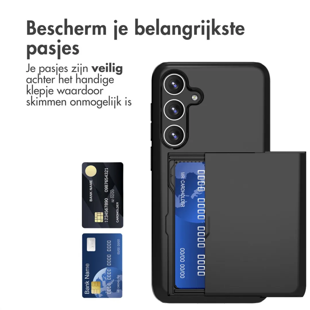 Imoshion Hoesje Samsung Galaxy S24 Plus - 2 Pasjes Zwart