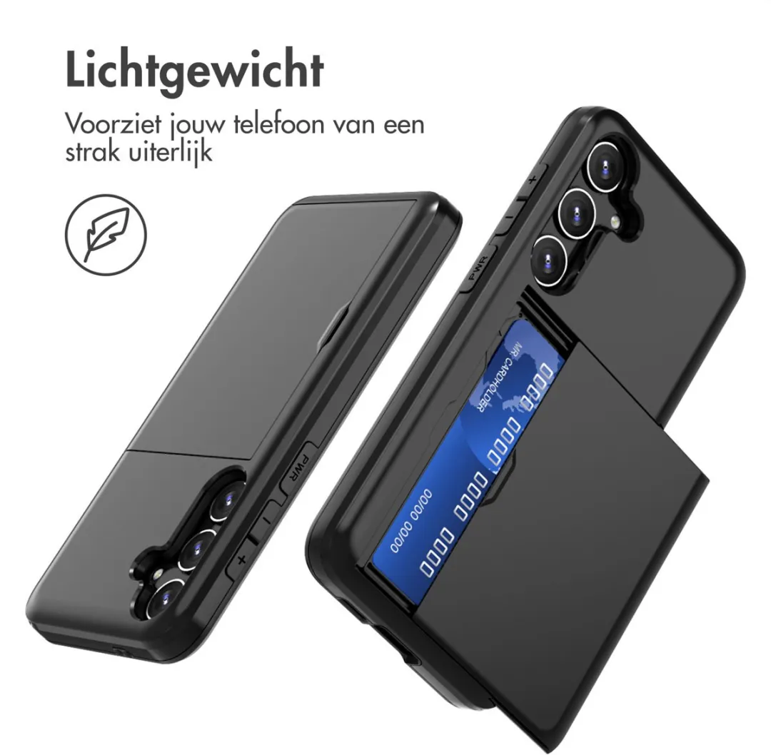 Imoshion Hoesje Samsung Galaxy S24 Plus - 2 Pasjes Zwart