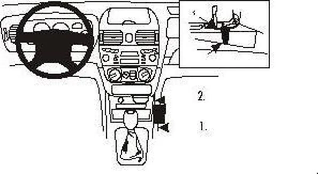 Brodit ProClip 832810 Houder - Nissan Almera 2000-2002 - Console