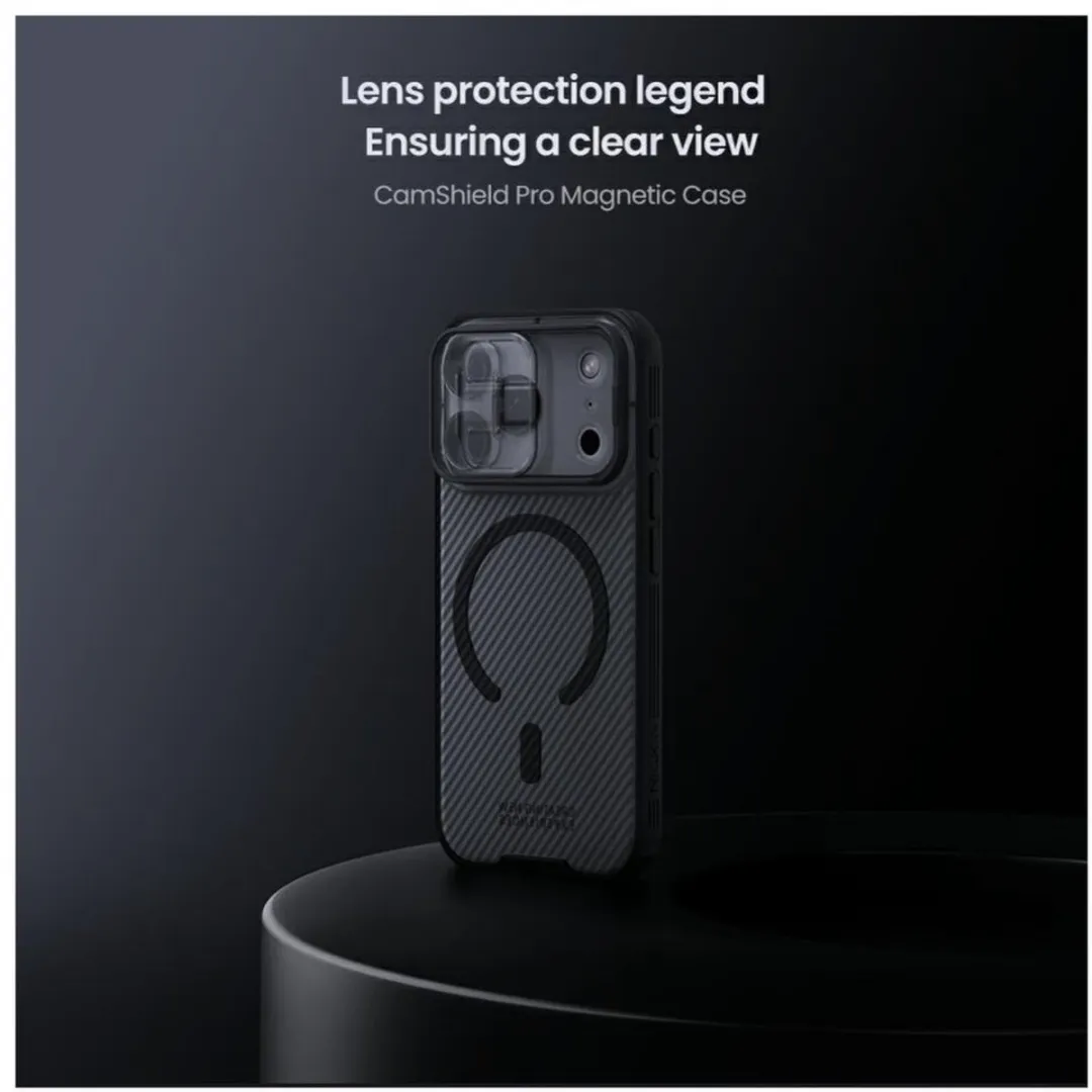 Nillkin CamShield Magnetisch Hoesje iPhone 17 Pro - Transparant Zwart