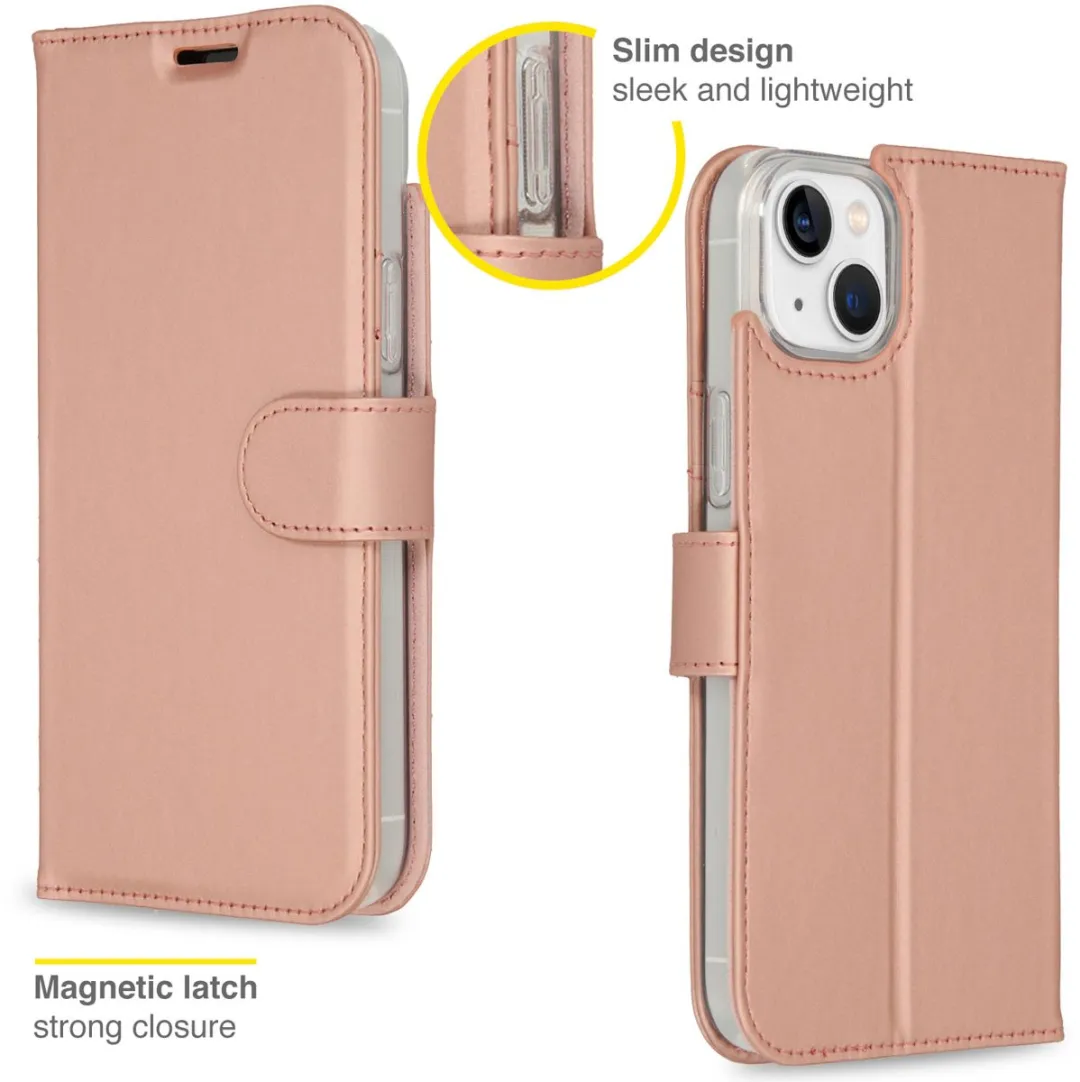 Accezz Hoesje iPhone 14 Plus Rosé Goud - 3 Pasjes