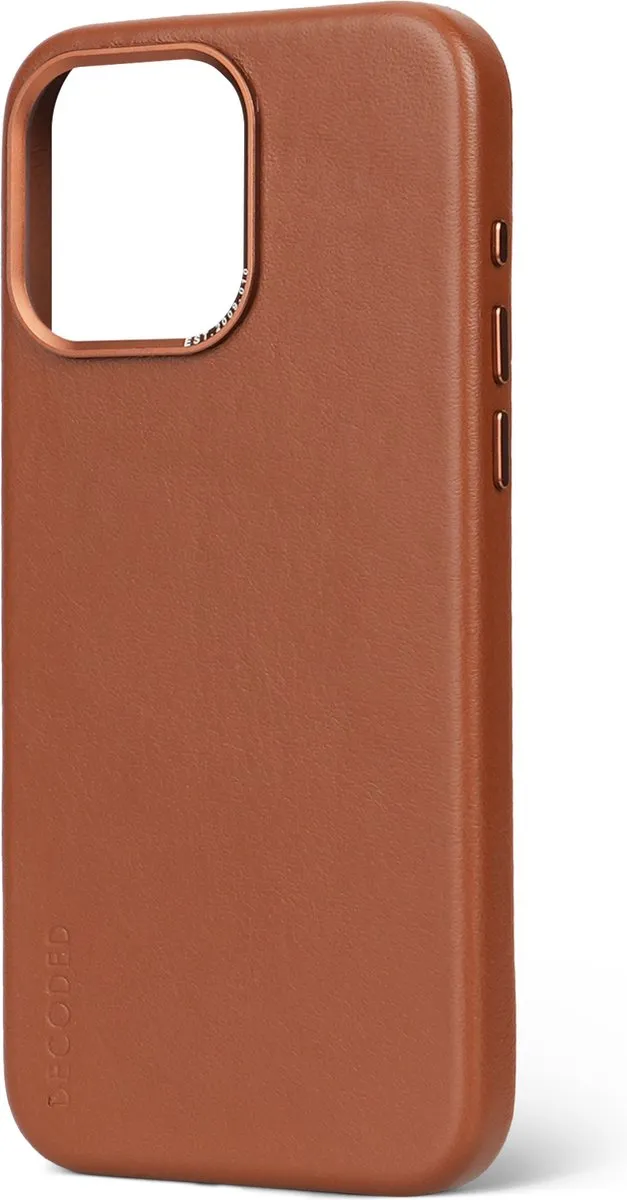 Decoded Leren Hoesje iPhone 15 Pro Max - Bruin - D24IPO15PMBC1TN