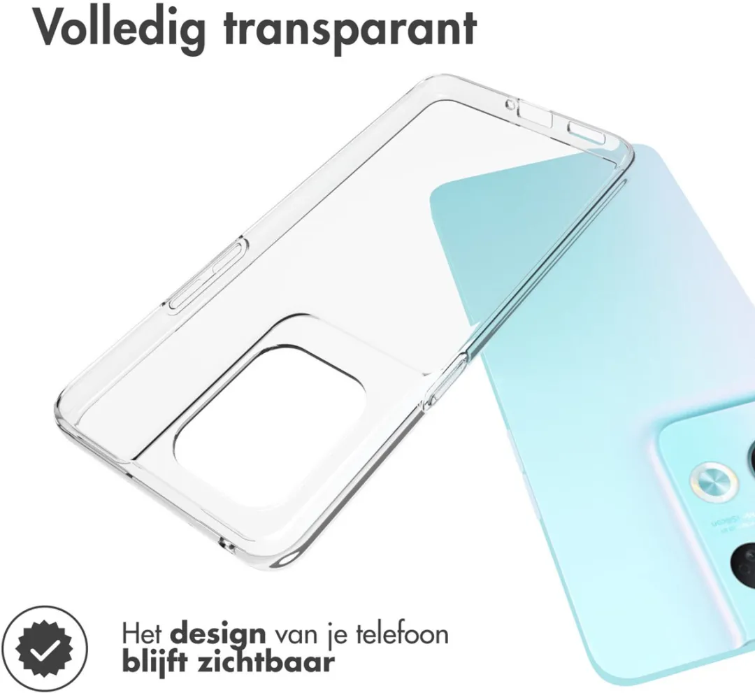 Accezz Hoesje Oppo Reno 8 Pro 5G - Transparant