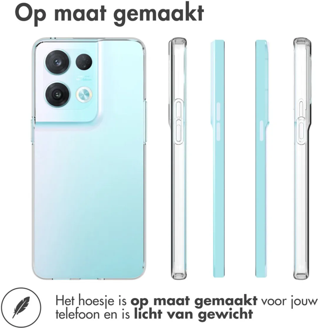 Accezz Hoesje Oppo Reno 8 Pro 5G - Transparant