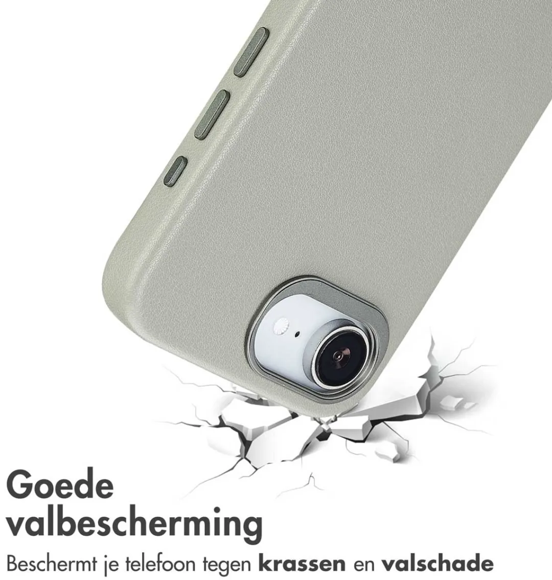 Accezz iPhone 16e MagSafe Hoesje Light Grey - 2 Stuks