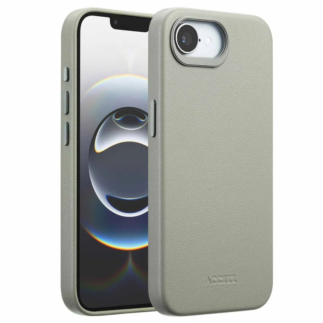 Accezz iPhone 16e MagSafe Hoesje Light Grey