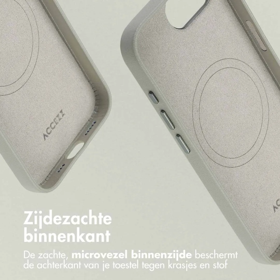 Accezz iPhone 16e MagSafe Hoesje Light Grey - 2 Stuks