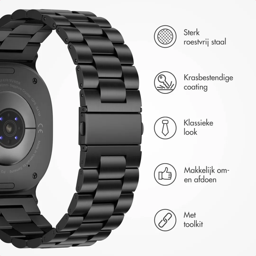 Imoshion Stalen Bandje Samsung Galaxy Watch 8 - Zwart